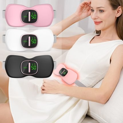 Vibrating recharge wireless stomach belly waist back warm compress slimming massage belt abdomen massager belt with heat