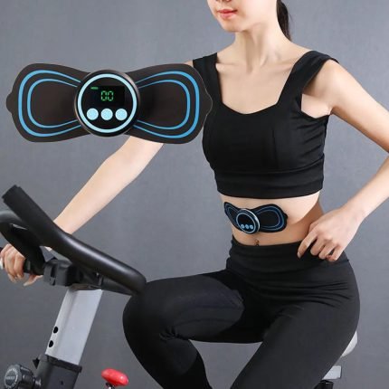 Popular PU patch portable massage device electronic neck back leg arm massager devices small massager