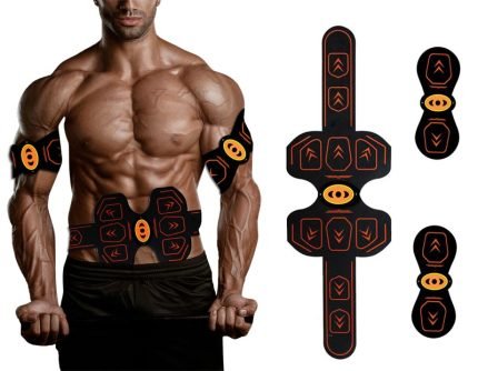 EMS Rechargeable Wireless Abdominal Muscle Stimulator Fitness Massage Sticker Weight Loss belt Body Slimming belt