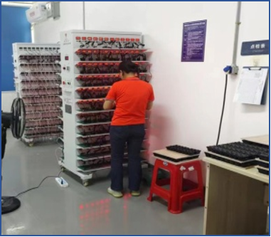 Burn-in aging test racks